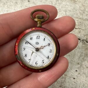 Antique Victorian Era AS IS But Great Enameled Pocket Watch